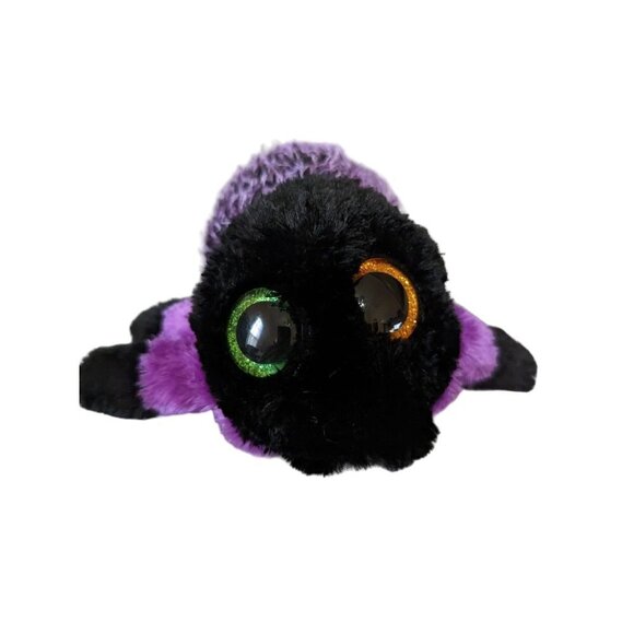 Ty Beanie Boos Creeper the Purple Black Spider  Plush Stuffed Animal 7" - Picture 1 of 7